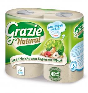 Grazie Natural toilet paper 4 maxi rolls